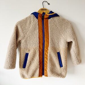 Zara Kids Sherpa Colourblock Sweater Jacket